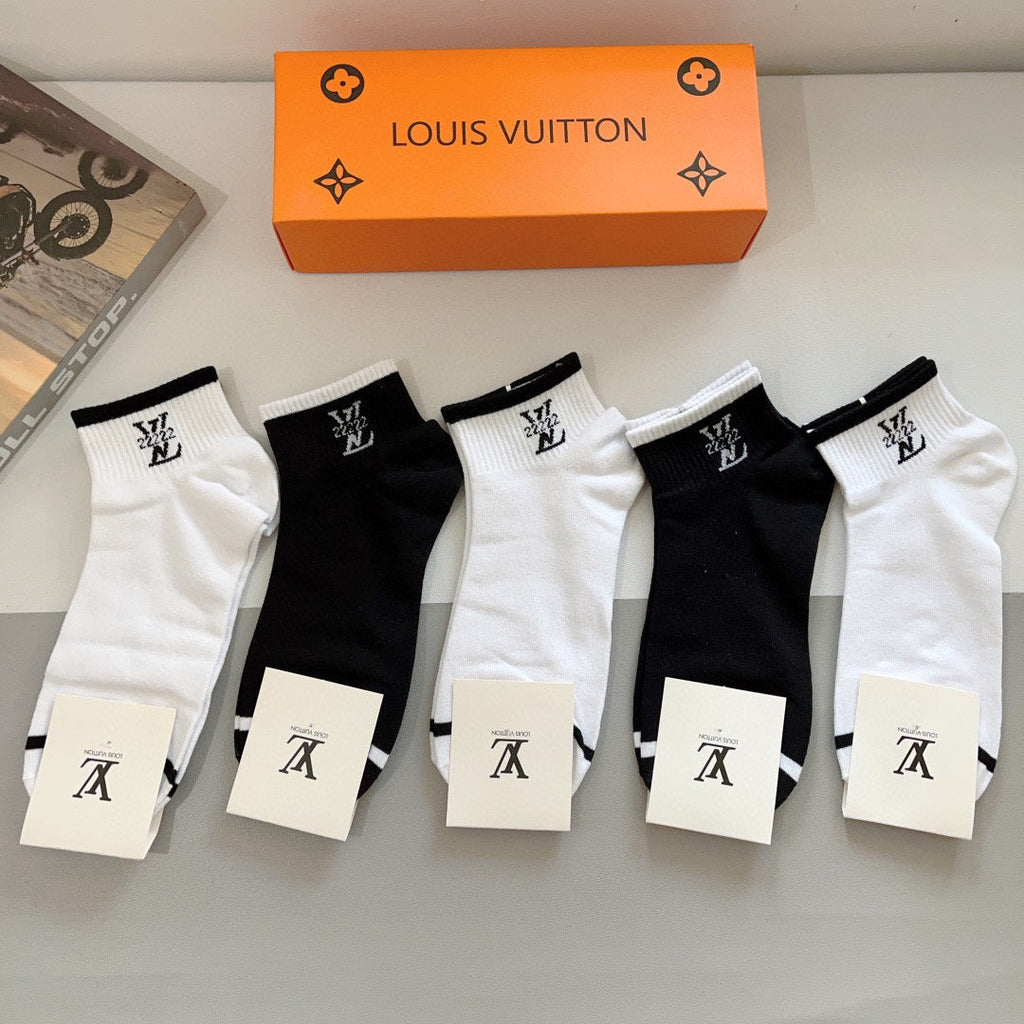 LOUIS VUITTON LOW-CUT SOCKS 416149 (1 BOX)