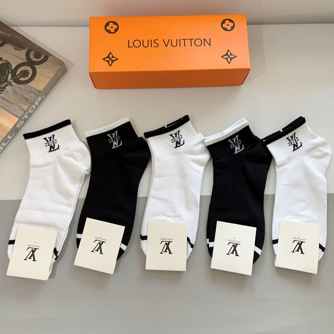 LOUIS VUITTON LOW-CUT SOCKS 416149 (1 BOX)