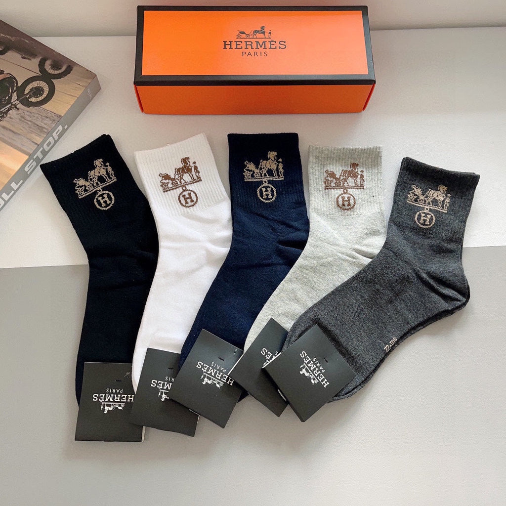 HERMES ANKLE SOCKS 416160 (1 BOX)