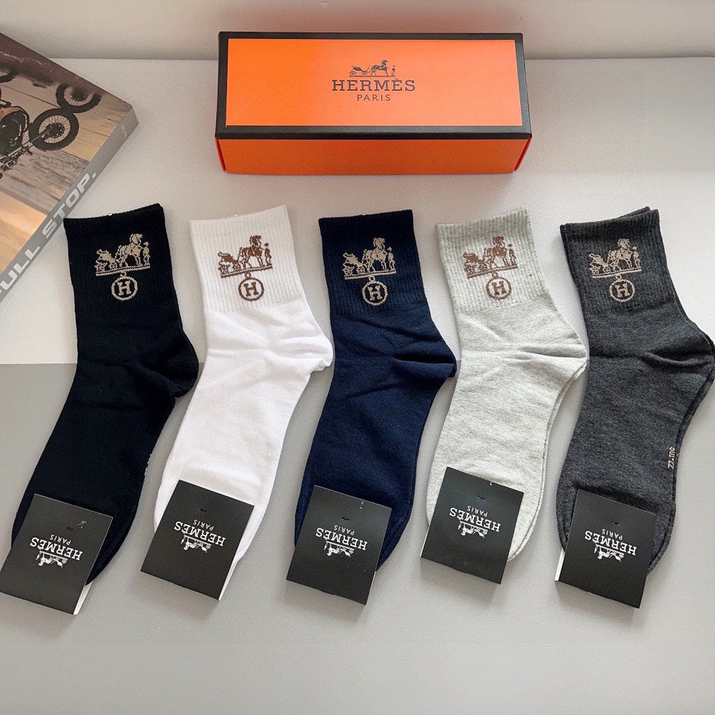 HERMES ANKLE SOCKS 416160 (1 BOX)
