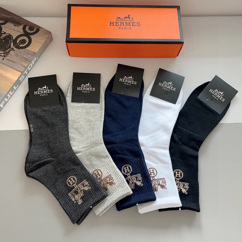 HERMES ANKLE SOCKS 416160 (1 BOX)