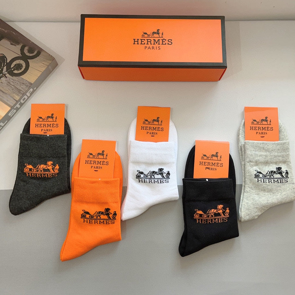 HERMES ANKLE SOCKS 416171 (1 BOX)