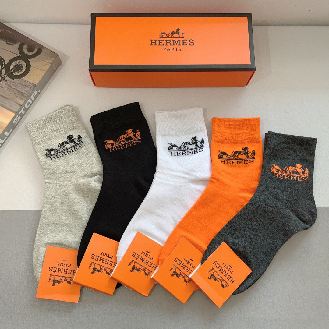 HERMES ANKLE SOCKS 416171 (1 BOX)