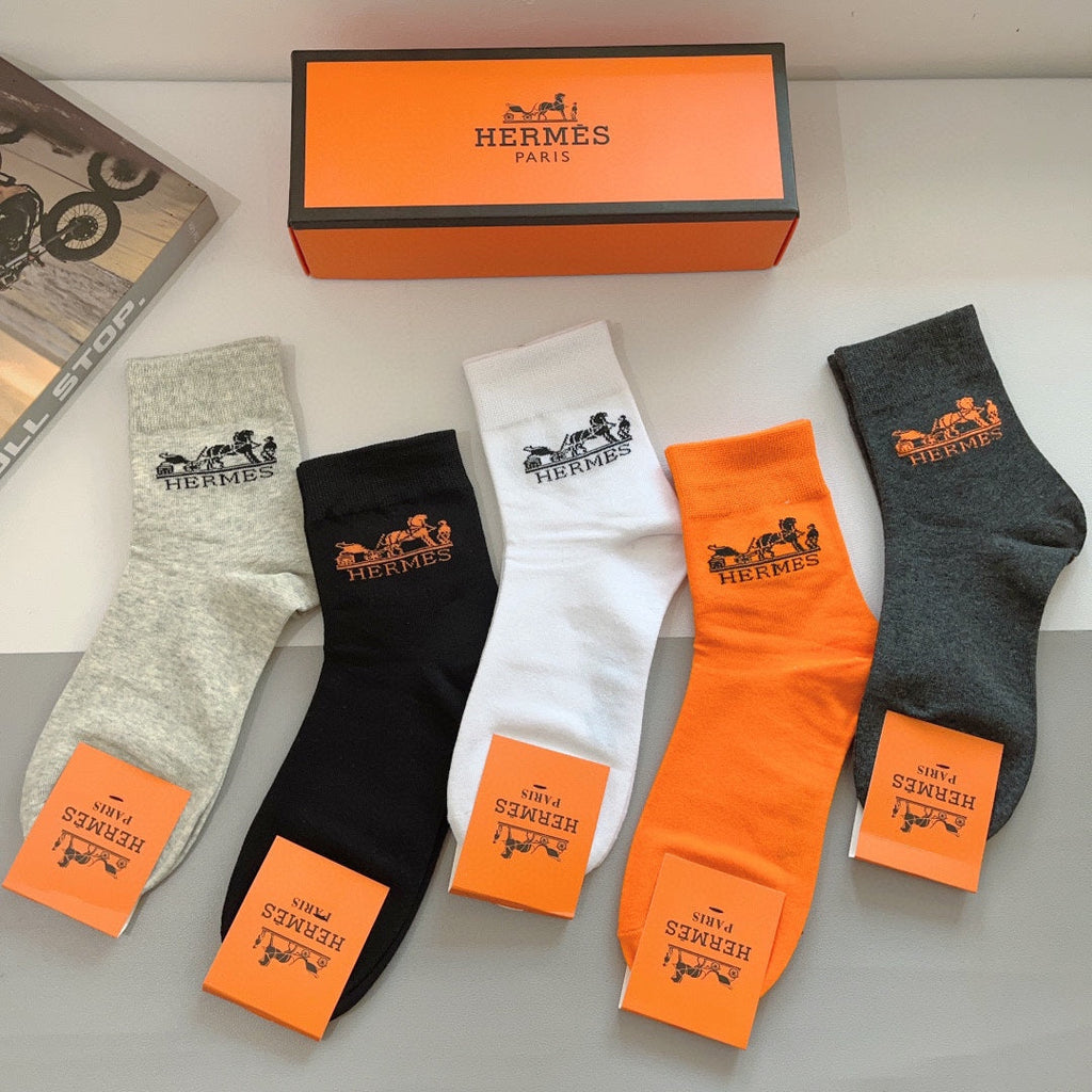 HERMES ANKLE SOCKS 416171 (1 BOX)