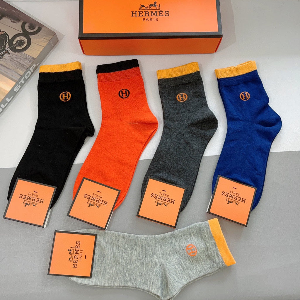 HERMES LOW-CUT SOCKS 417498 (1 BOX)