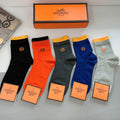 HERMES LOW-CUT SOCKS 417498 (1 BOX)