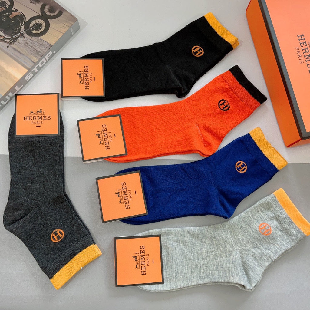HERMES LOW-CUT SOCKS 417498 (1 BOX)