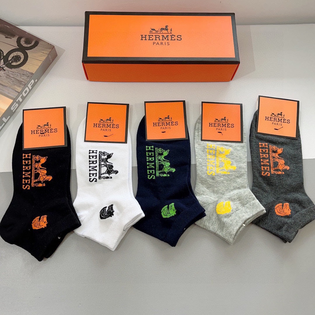 HERMES ANKLE SOCKS 417516 (1 BOX)