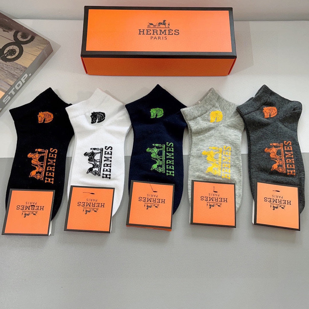 HERMES ANKLE SOCKS 417516 (1 BOX)