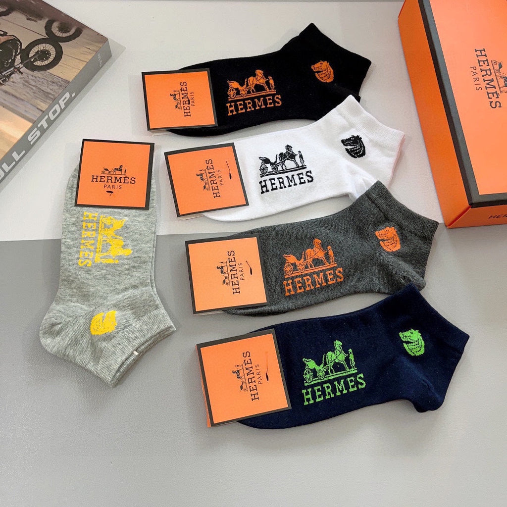 HERMES ANKLE SOCKS 417516 (1 BOX)