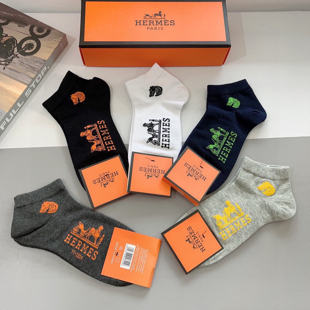 HERMES ANKLE SOCKS 417516 (1 BOX)