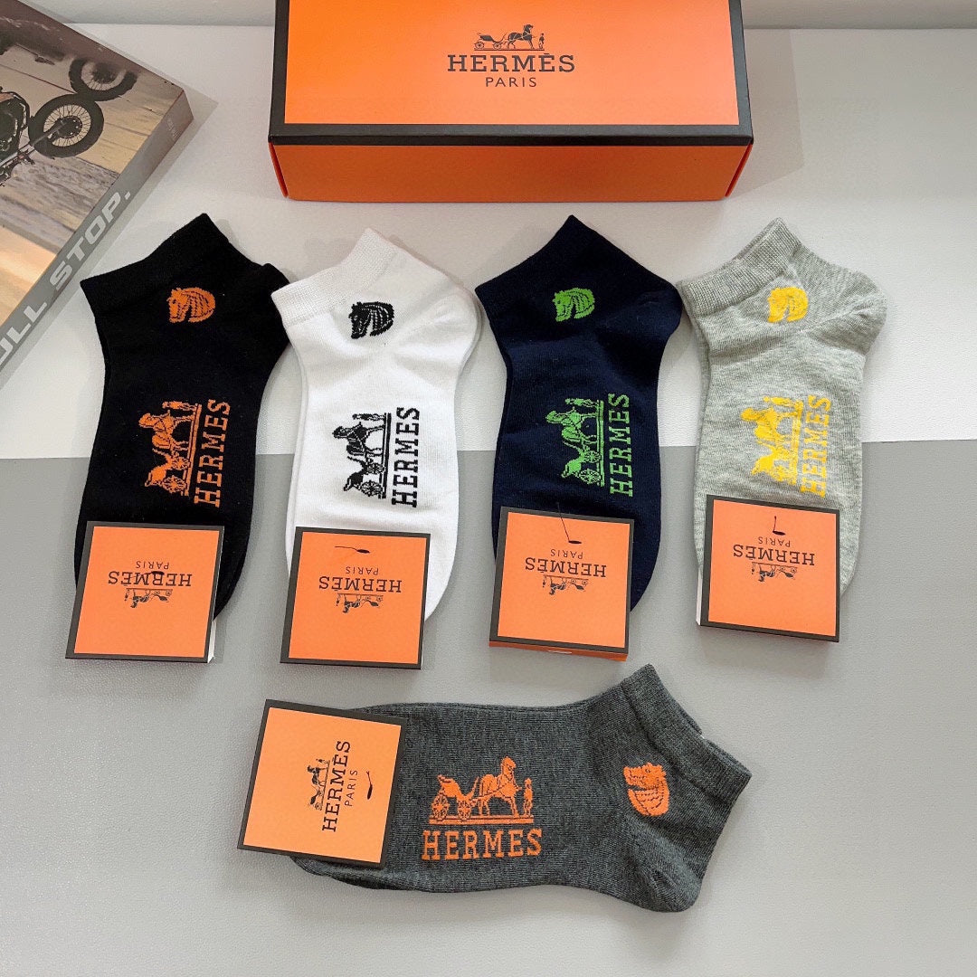 HERMES ANKLE SOCKS 417516 (1 BOX)