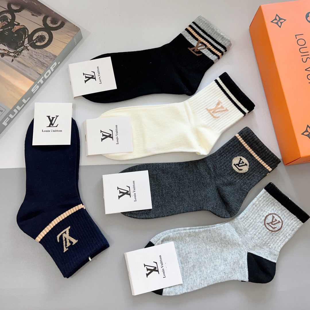 LOUIS VUITTON CREW SOCKS 419071 (1 BOX)