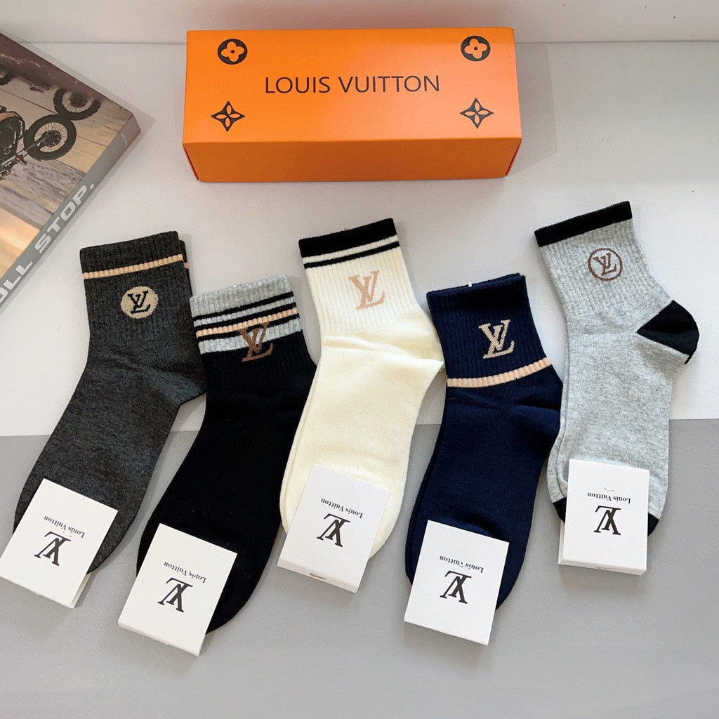 LOUIS VUITTON CREW SOCKS 419071 (1 BOX)