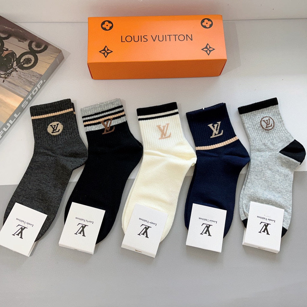 LOUIS VUITTON CREW SOCKS 419071 (1 BOX)