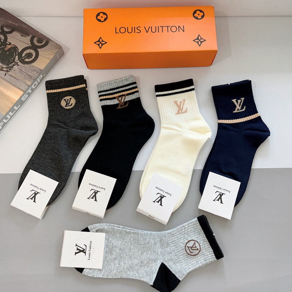 LOUIS VUITTON CREW SOCKS 419071 (1 BOX)
