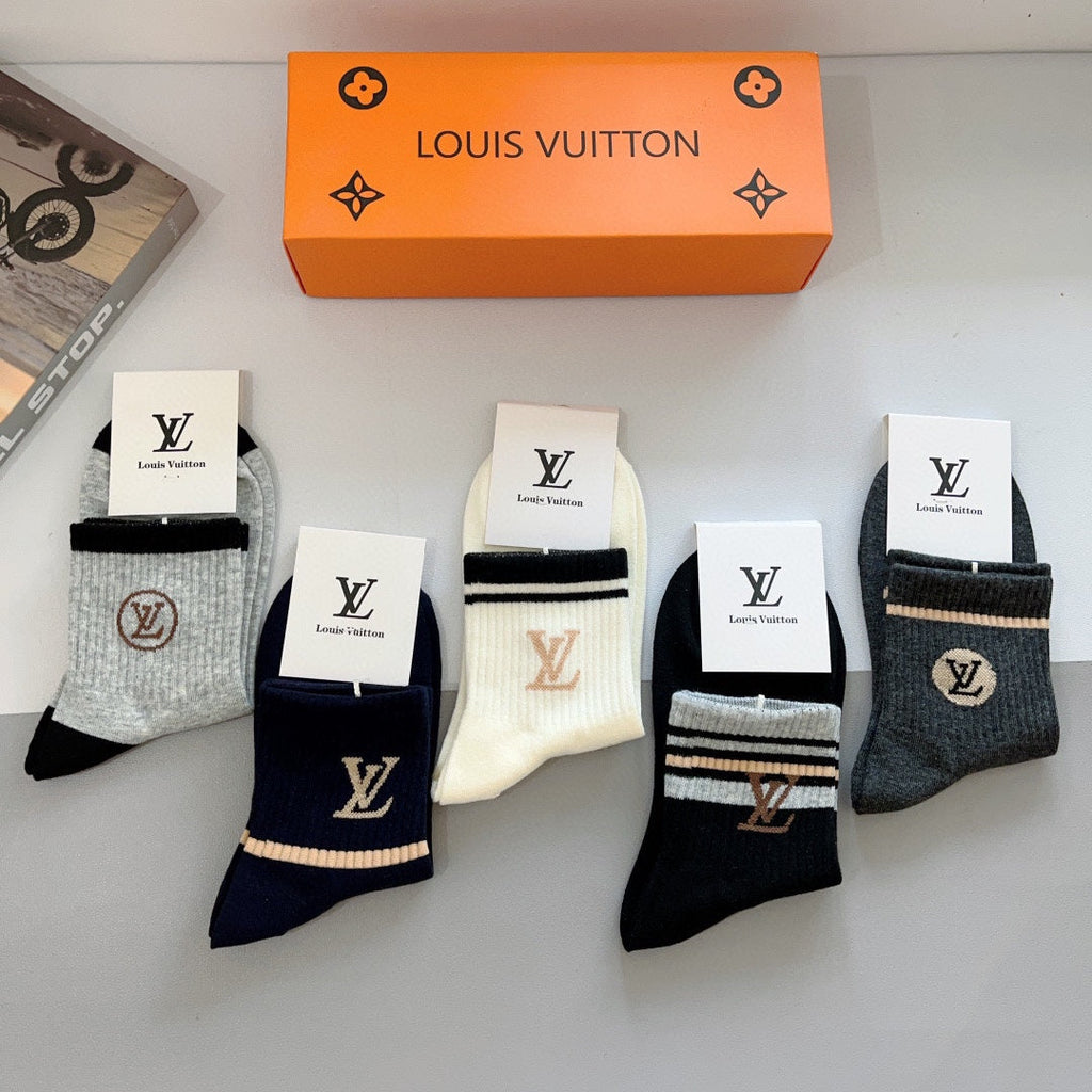 LOUIS VUITTON CREW SOCKS 419071 (1 BOX)