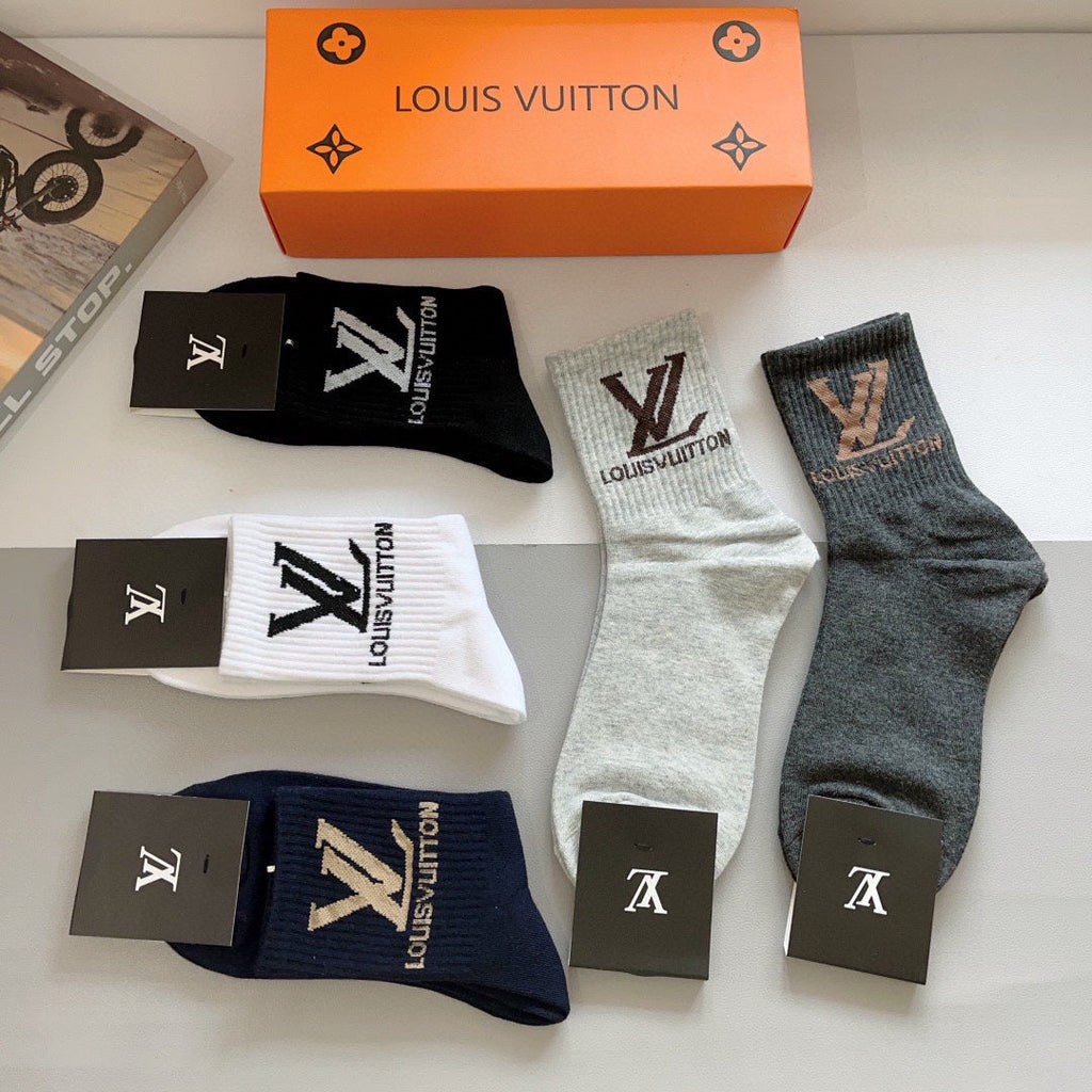 LOUIS VUITTON CREW SOCKS 419077 (1 BOX)