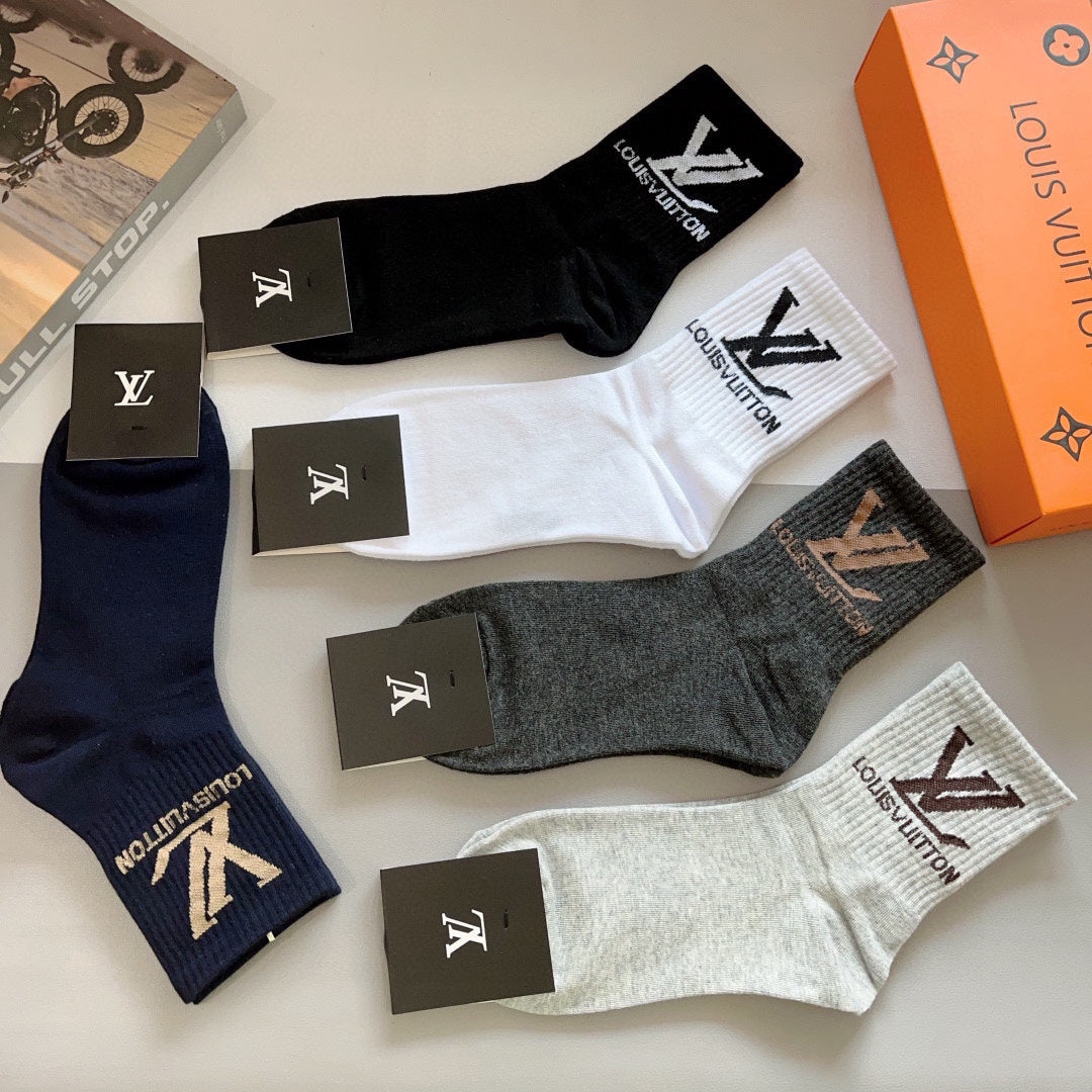 LOUIS VUITTON CREW SOCKS 419077 (1 BOX)