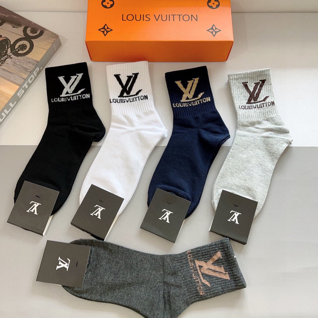 LOUIS VUITTON CREW SOCKS 419077 (1 BOX)
