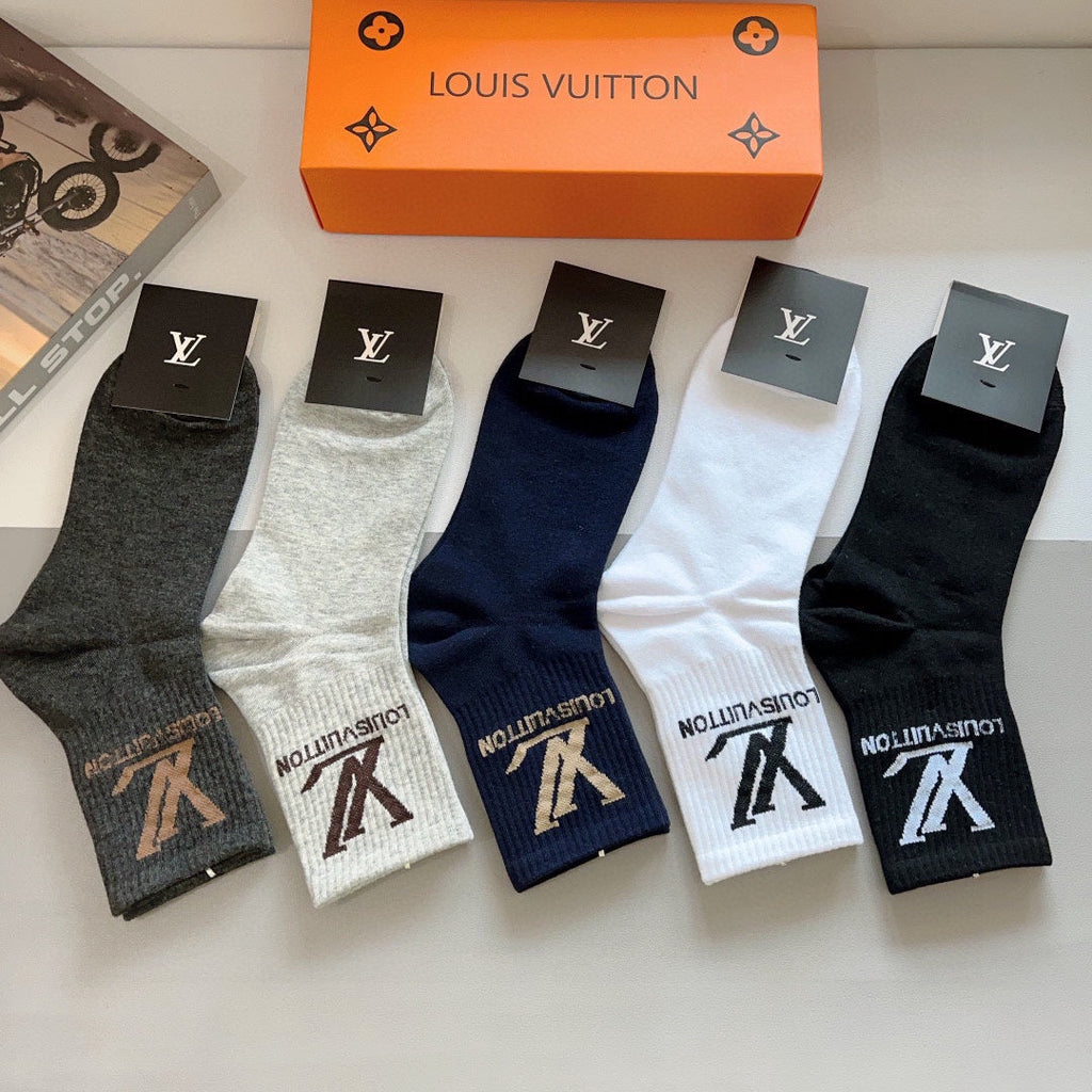 LOUIS VUITTON CREW SOCKS 419077 (1 BOX)