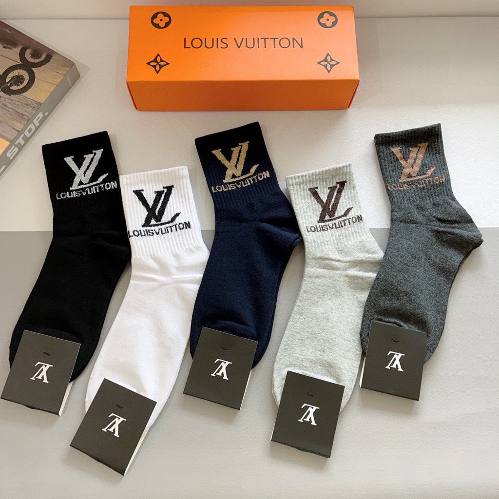 LOUIS VUITTON CREW SOCKS 419077 (1 BOX)