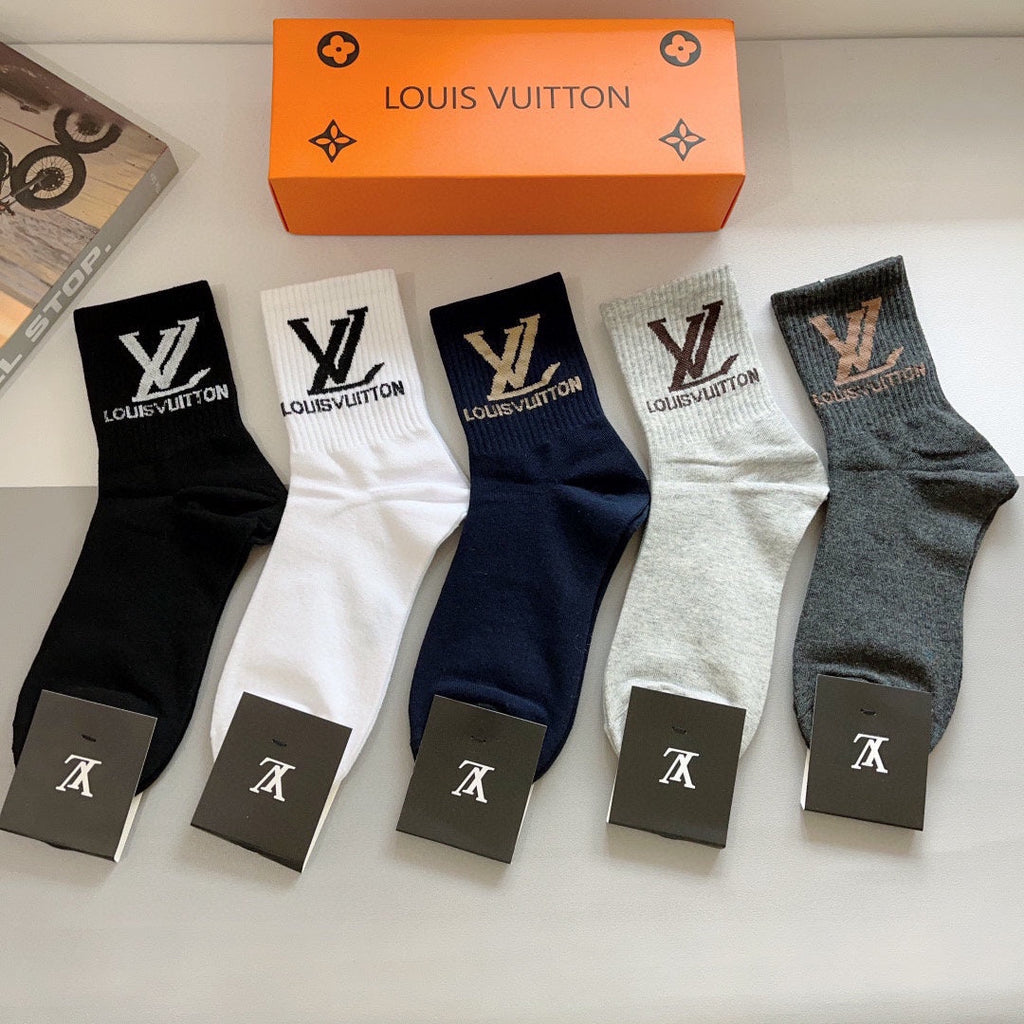 LOUIS VUITTON CREW SOCKS 419077 (1 BOX)