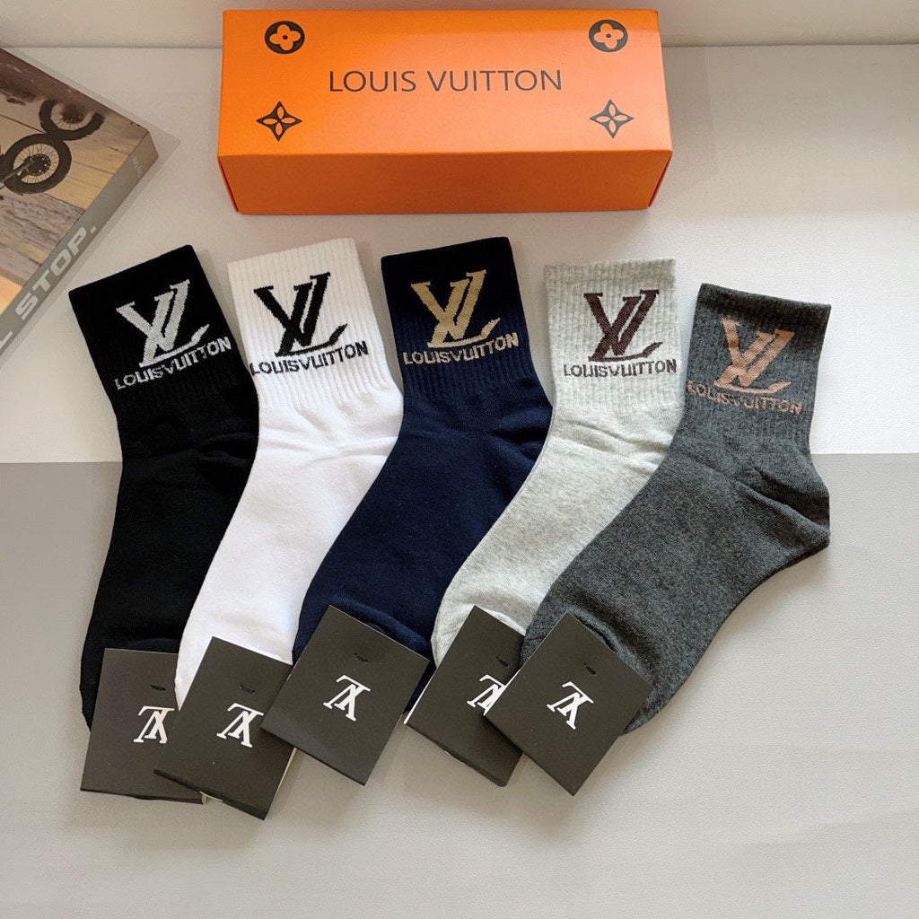 LOUIS VUITTON CREW SOCKS 419077 (1 BOX)