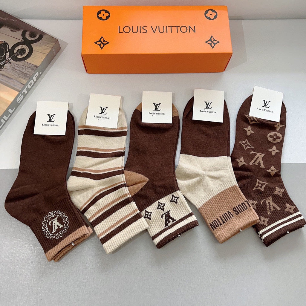 LOUIS VUITTON LOW-CUT SOCKS 419083 (1 BOX)