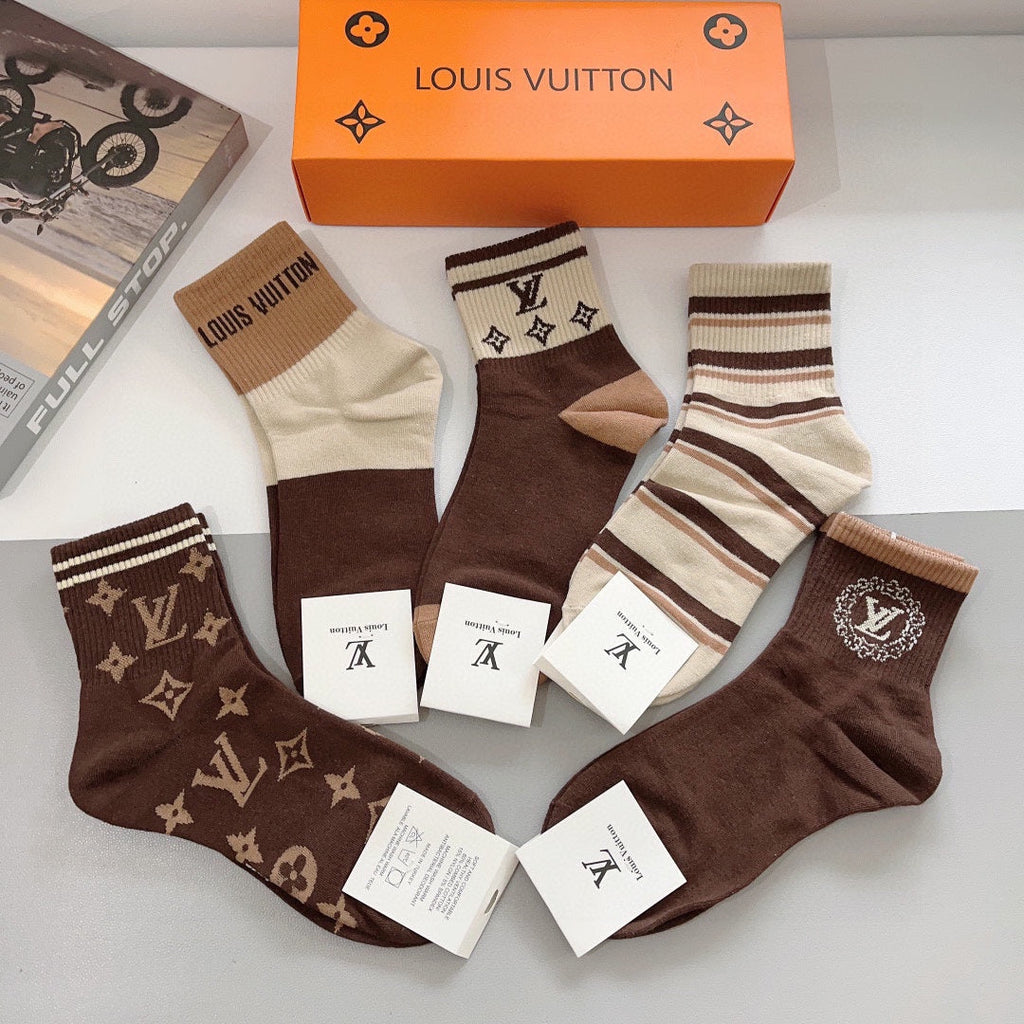 LOUIS VUITTON LOW-CUT SOCKS 419083 (1 BOX)