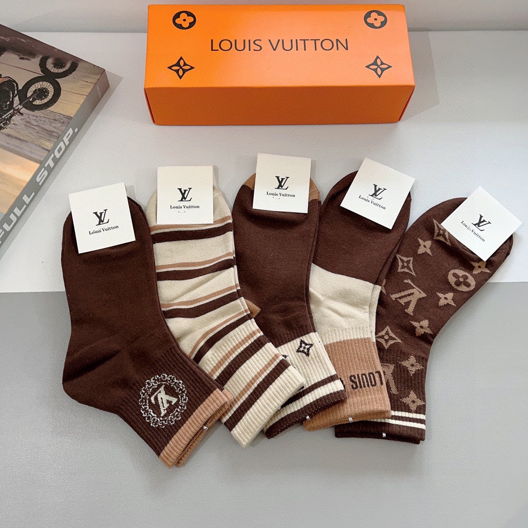 LOUIS VUITTON LOW-CUT SOCKS 419083 (1 BOX)