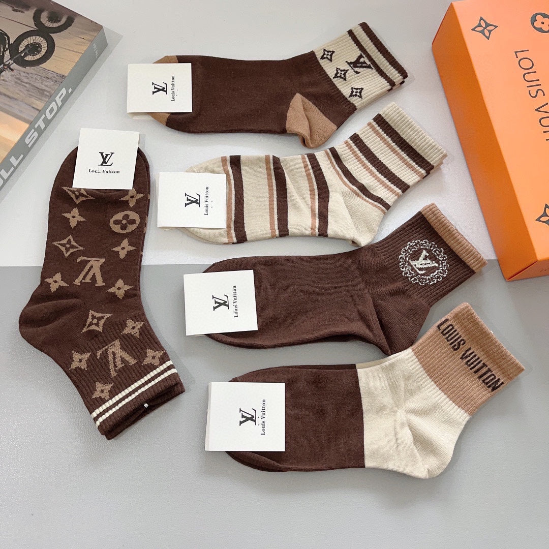 LOUIS VUITTON LOW-CUT SOCKS 419083 (1 BOX)