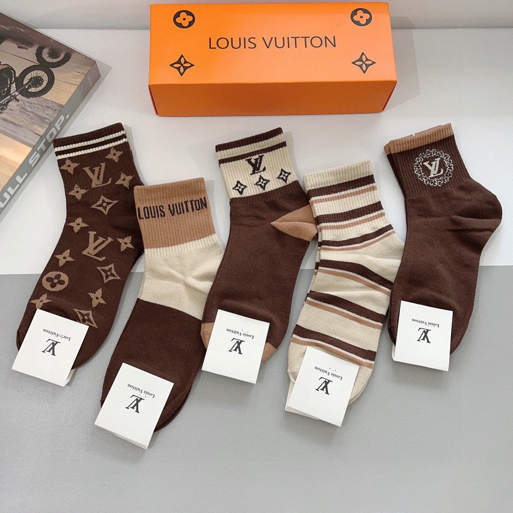 LOUIS VUITTON LOW-CUT SOCKS 419083 (1 BOX)