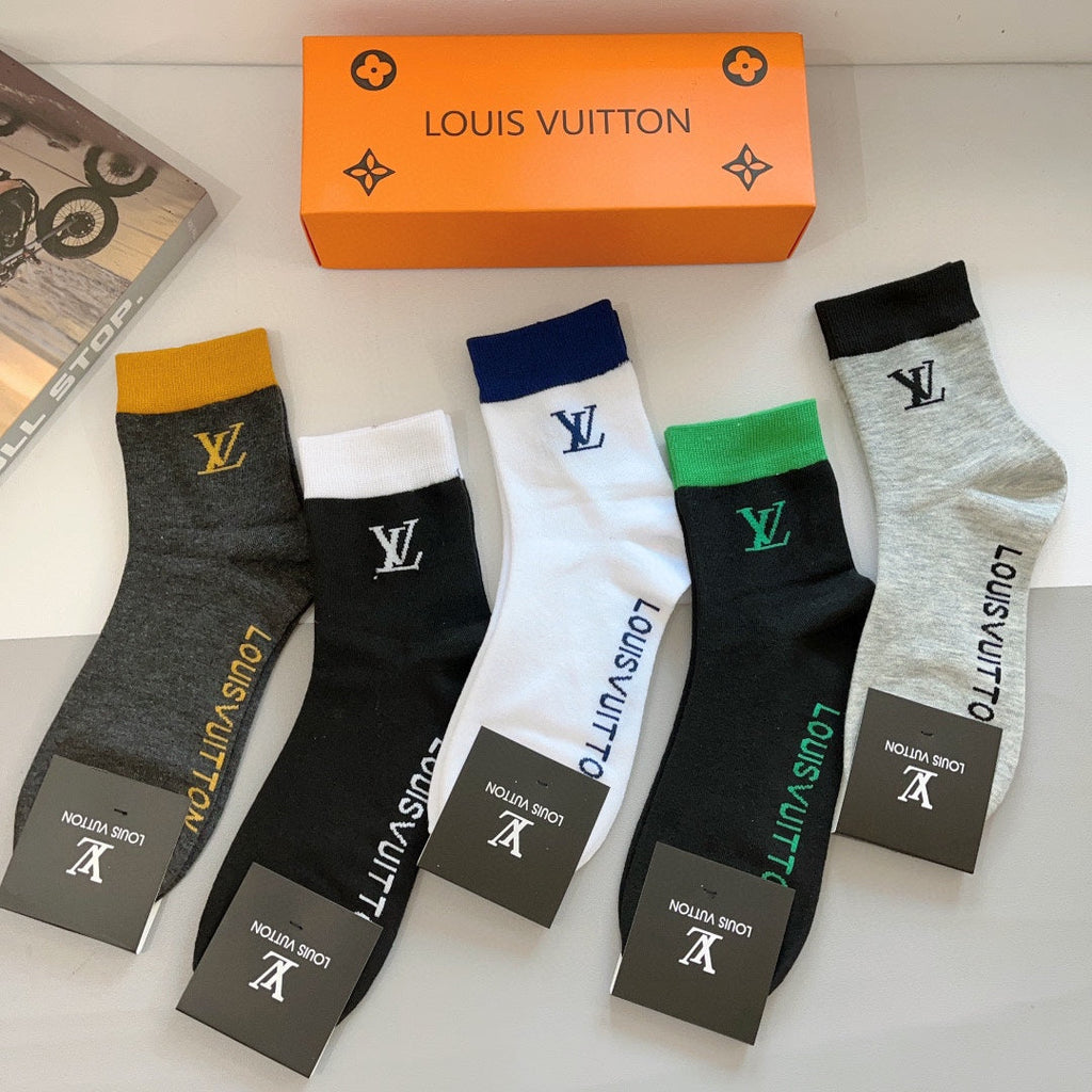 LOUIS VUITTON CREW SOCKS 420814 (1 BOX)