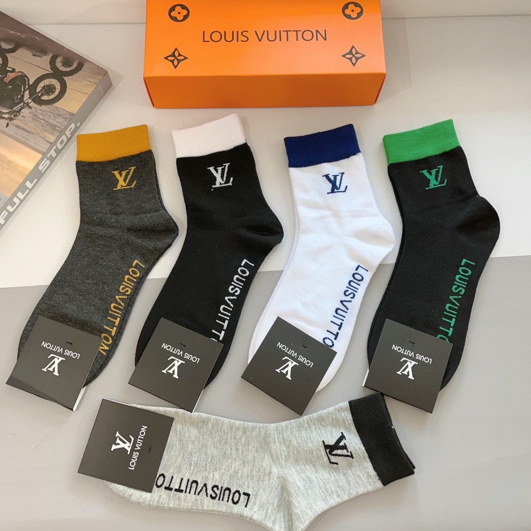 LOUIS VUITTON CREW SOCKS 420814 (1 BOX)