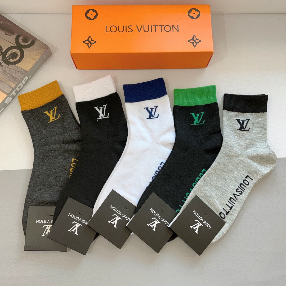 LOUIS VUITTON CREW SOCKS 420814 (1 BOX)
