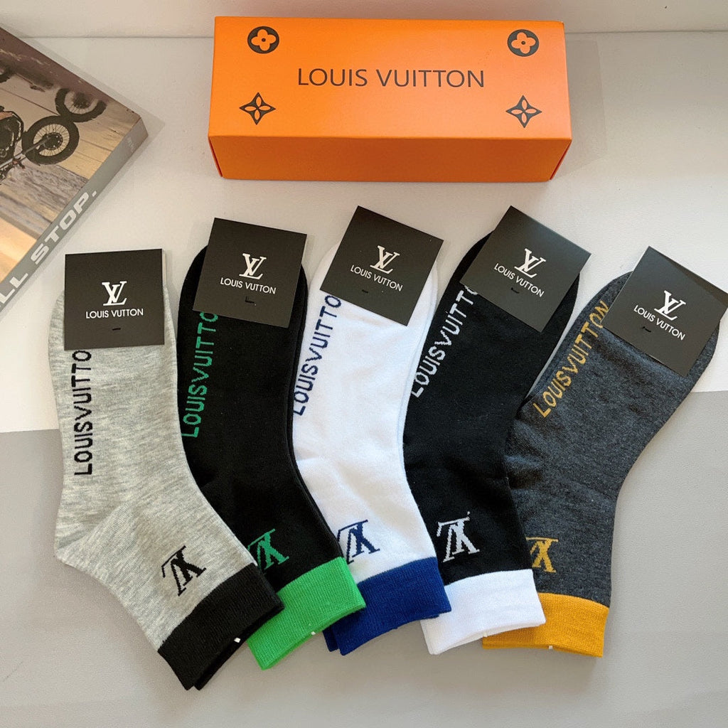 LOUIS VUITTON CREW SOCKS 420814 (1 BOX)