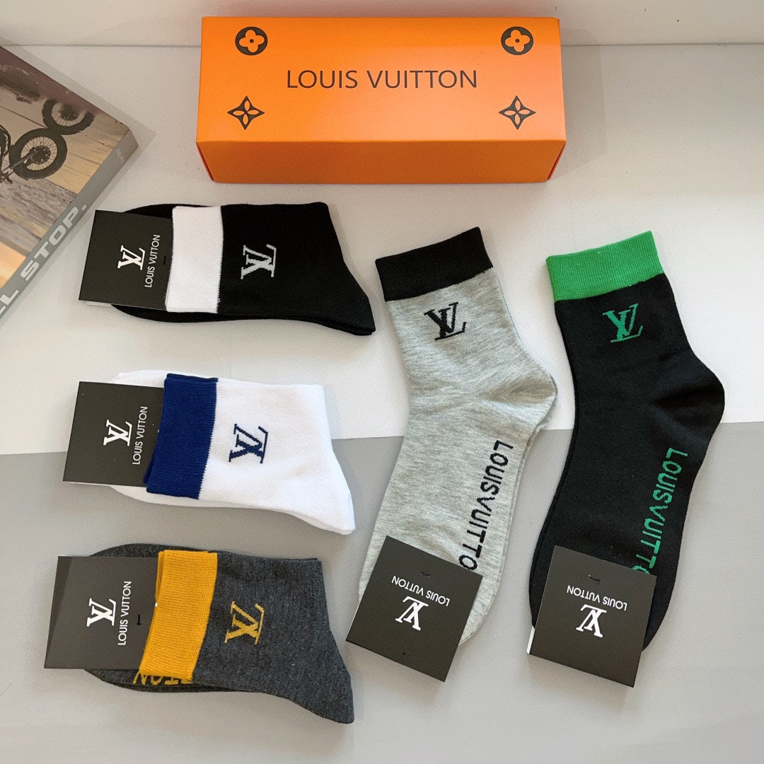 LOUIS VUITTON CREW SOCKS 420814 (1 BOX)