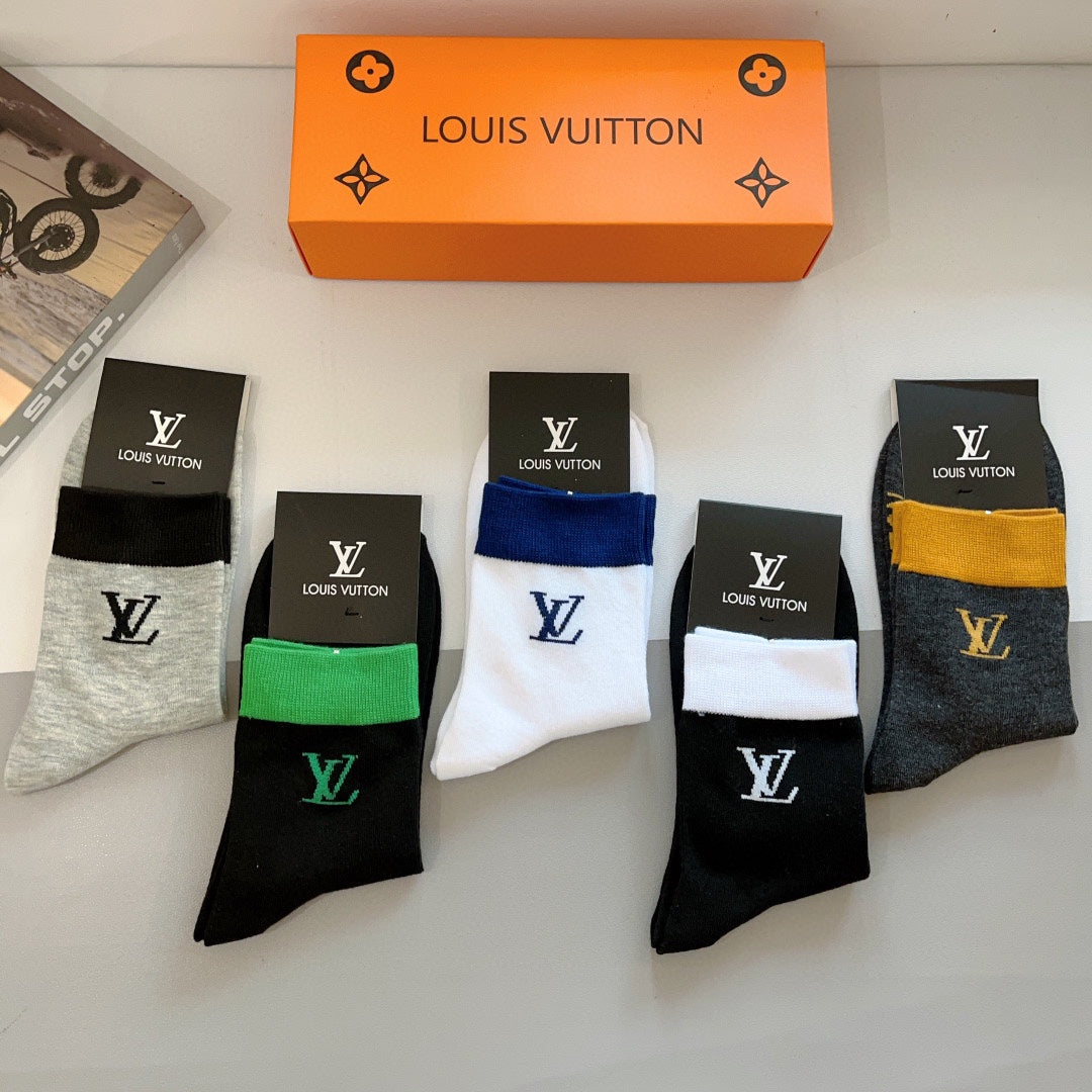 LOUIS VUITTON CREW SOCKS 420814 (1 BOX)