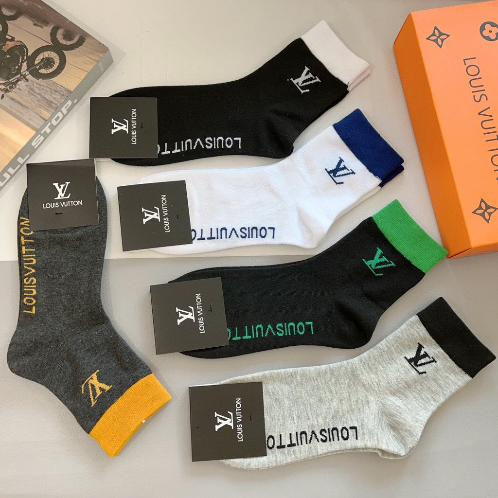 LOUIS VUITTON CREW SOCKS 420814 (1 BOX)