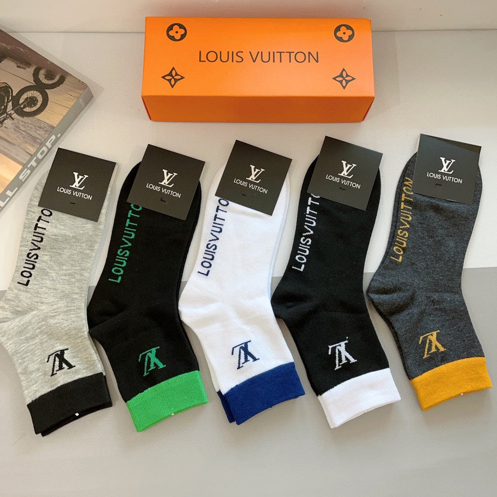 LOUIS VUITTON CREW SOCKS 420814 (1 BOX)