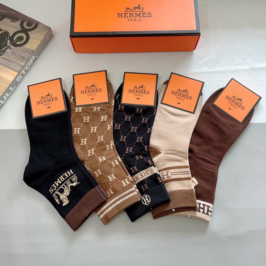 HERMES LOW-CUT SOCKS 423771 (1 BOX)