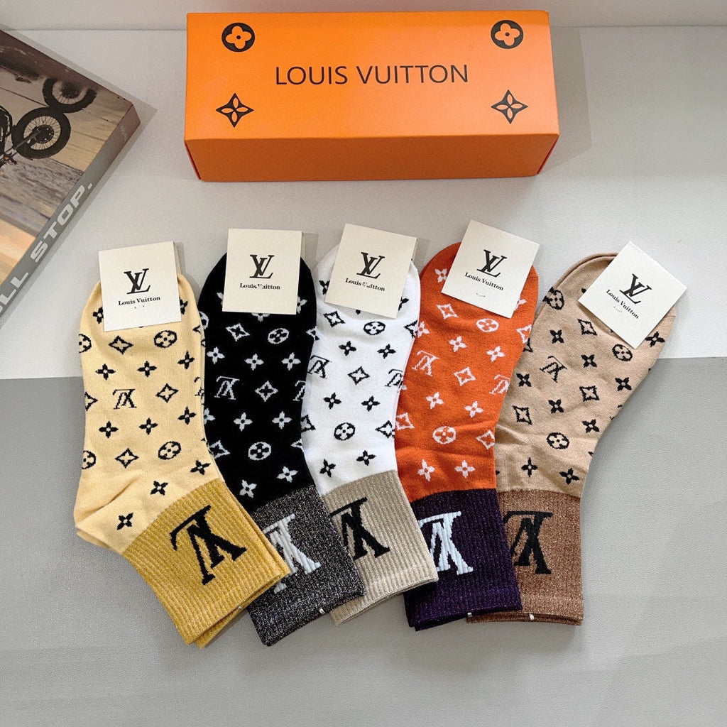 LOUIS VUITTON CREW SOCKS 423773 (1 BOX)