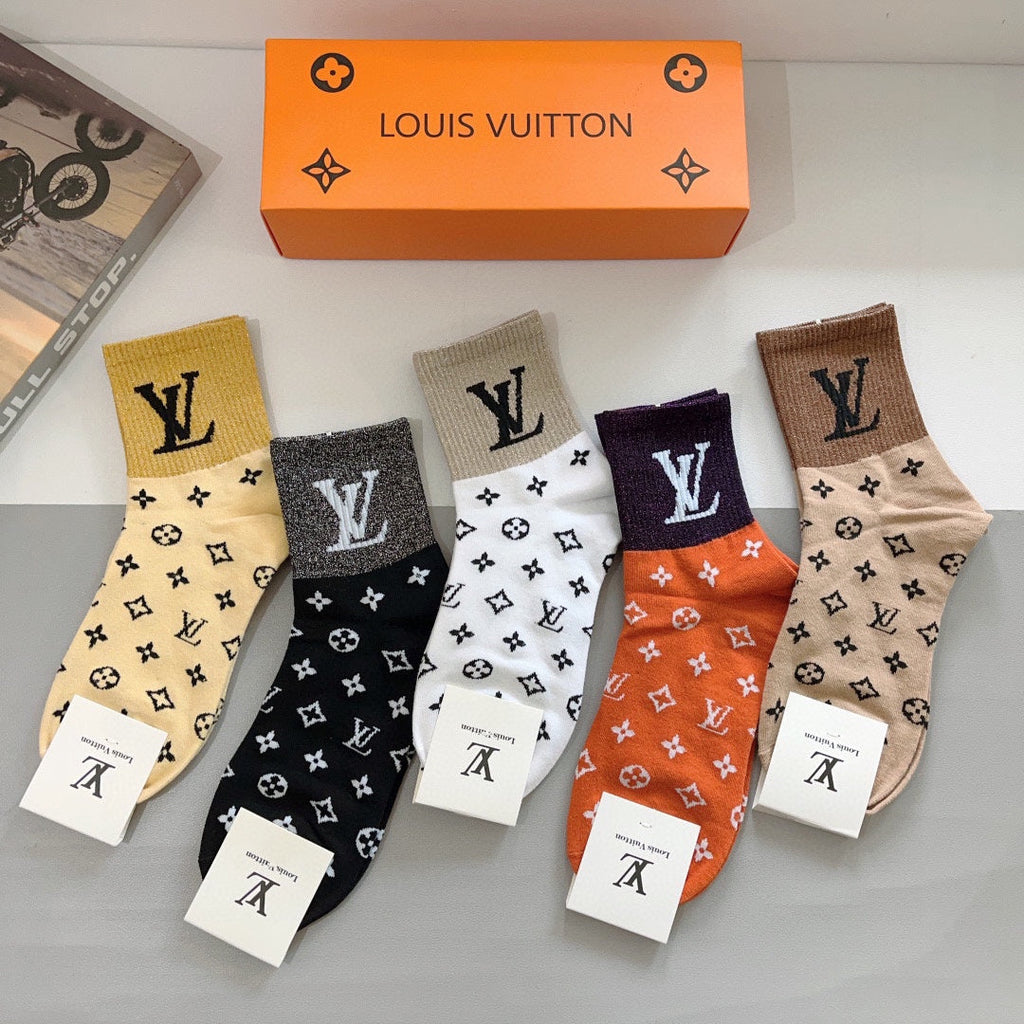 LOUIS VUITTON CREW SOCKS 423773 (1 BOX)