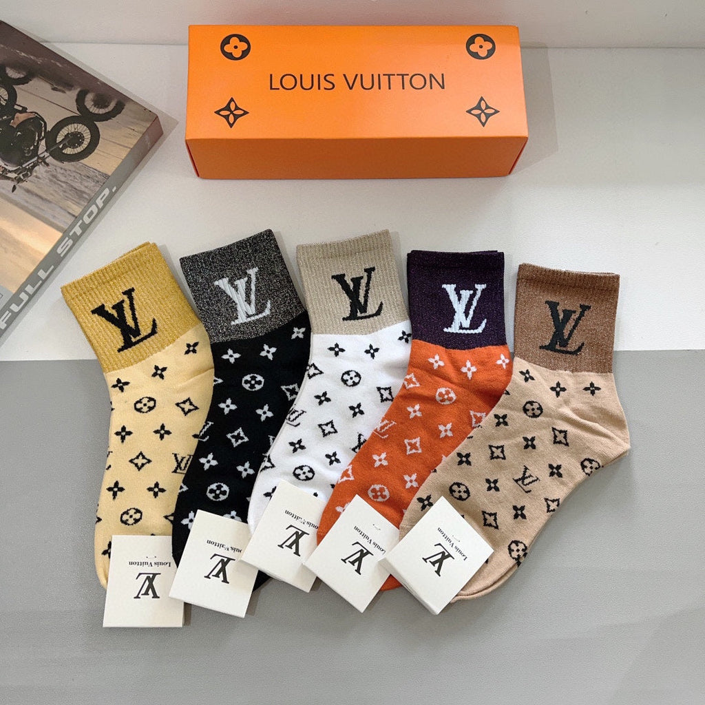 LOUIS VUITTON CREW SOCKS 423773 (1 BOX)