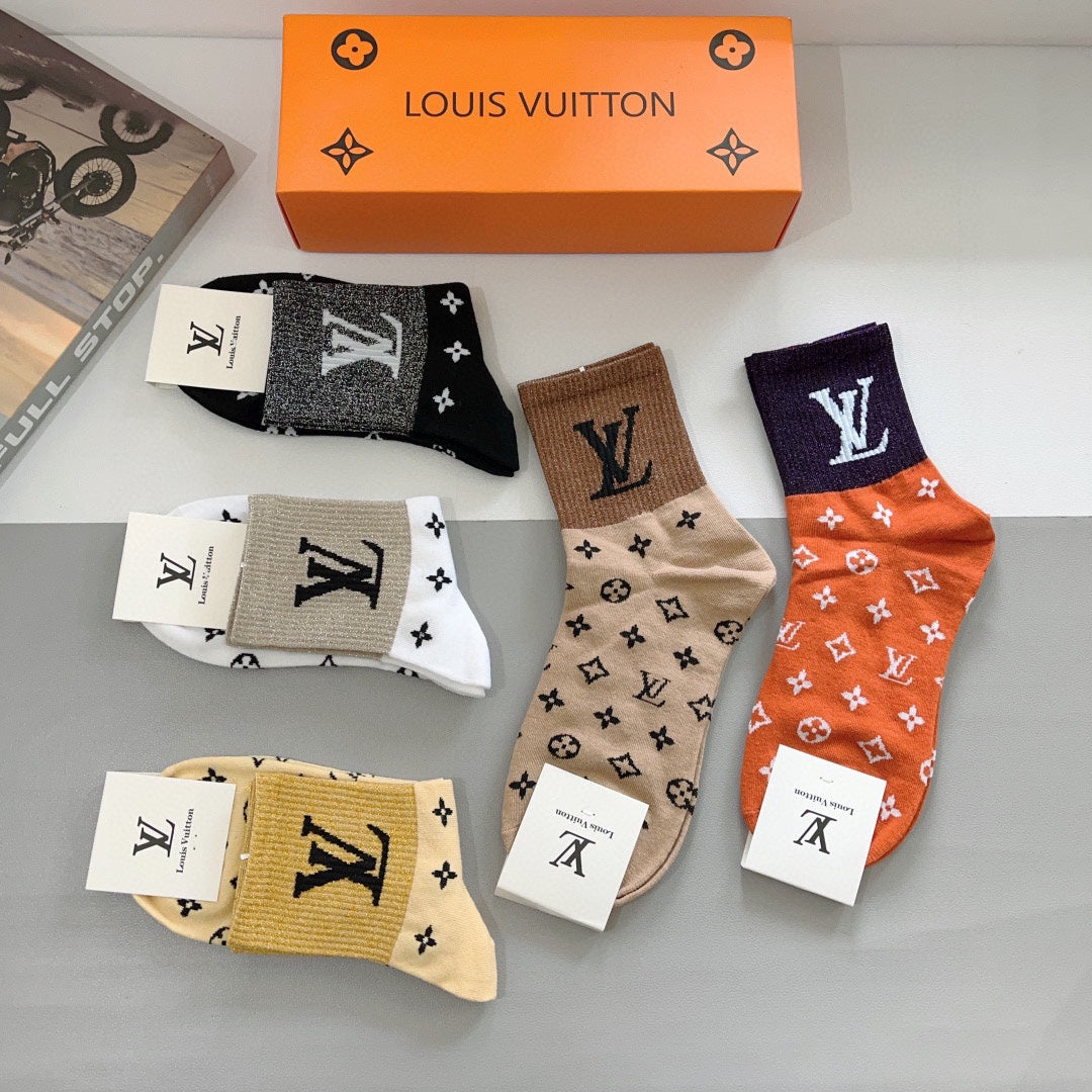LOUIS VUITTON CREW SOCKS 423773 (1 BOX)