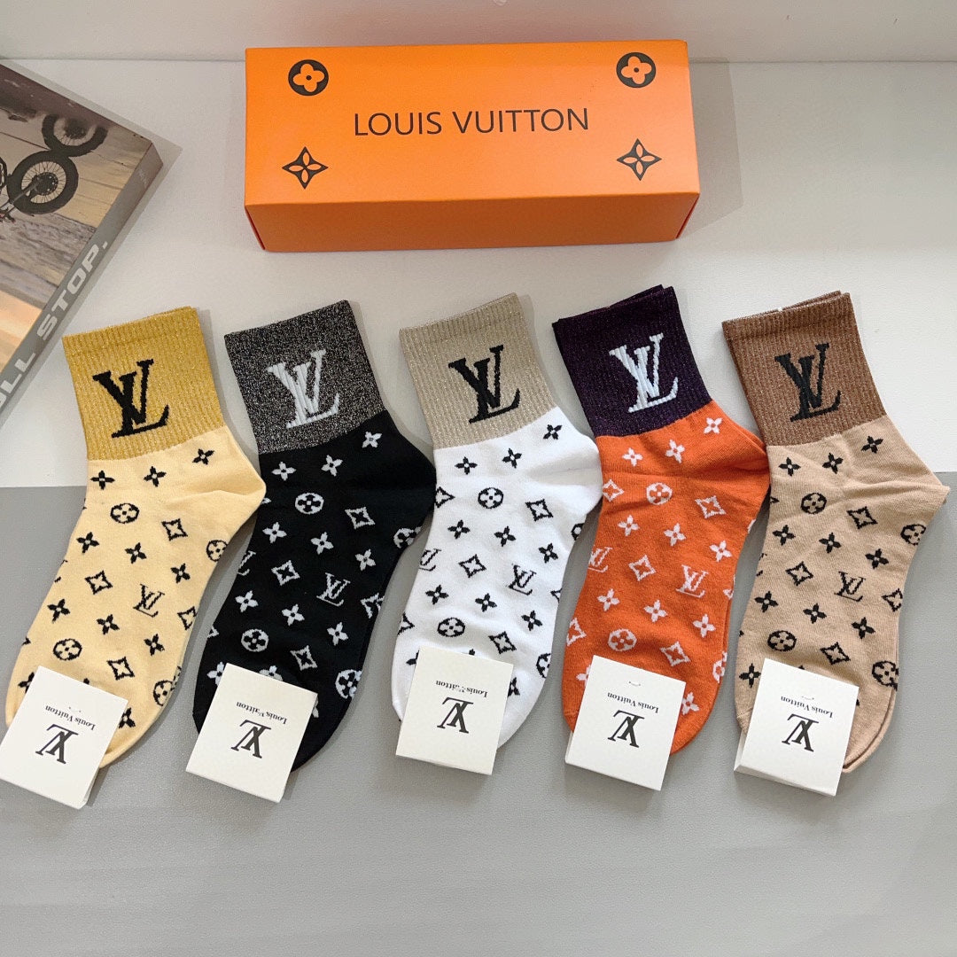LOUIS VUITTON CREW SOCKS 423773 (1 BOX)