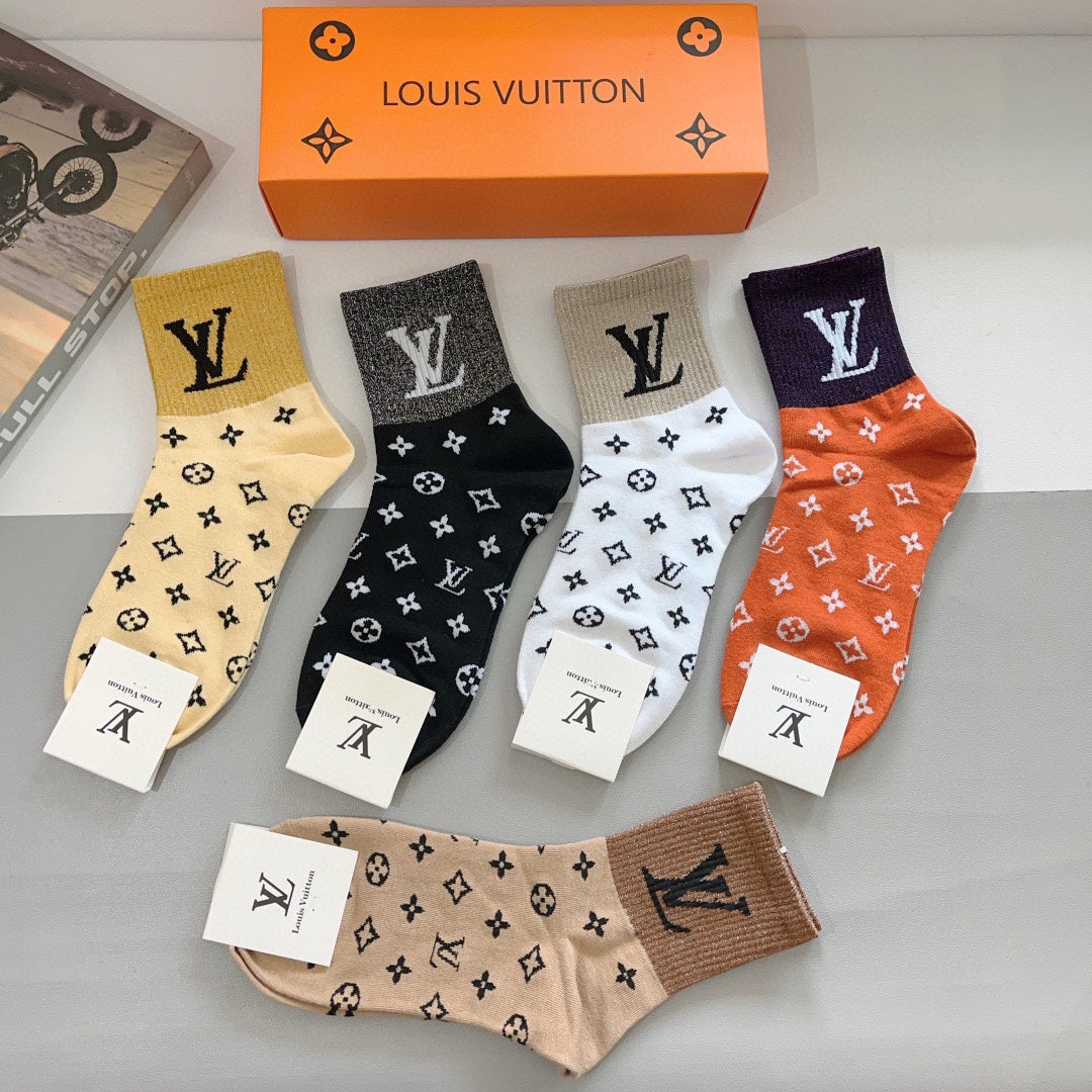 LOUIS VUITTON CREW SOCKS 423773 (1 BOX)
