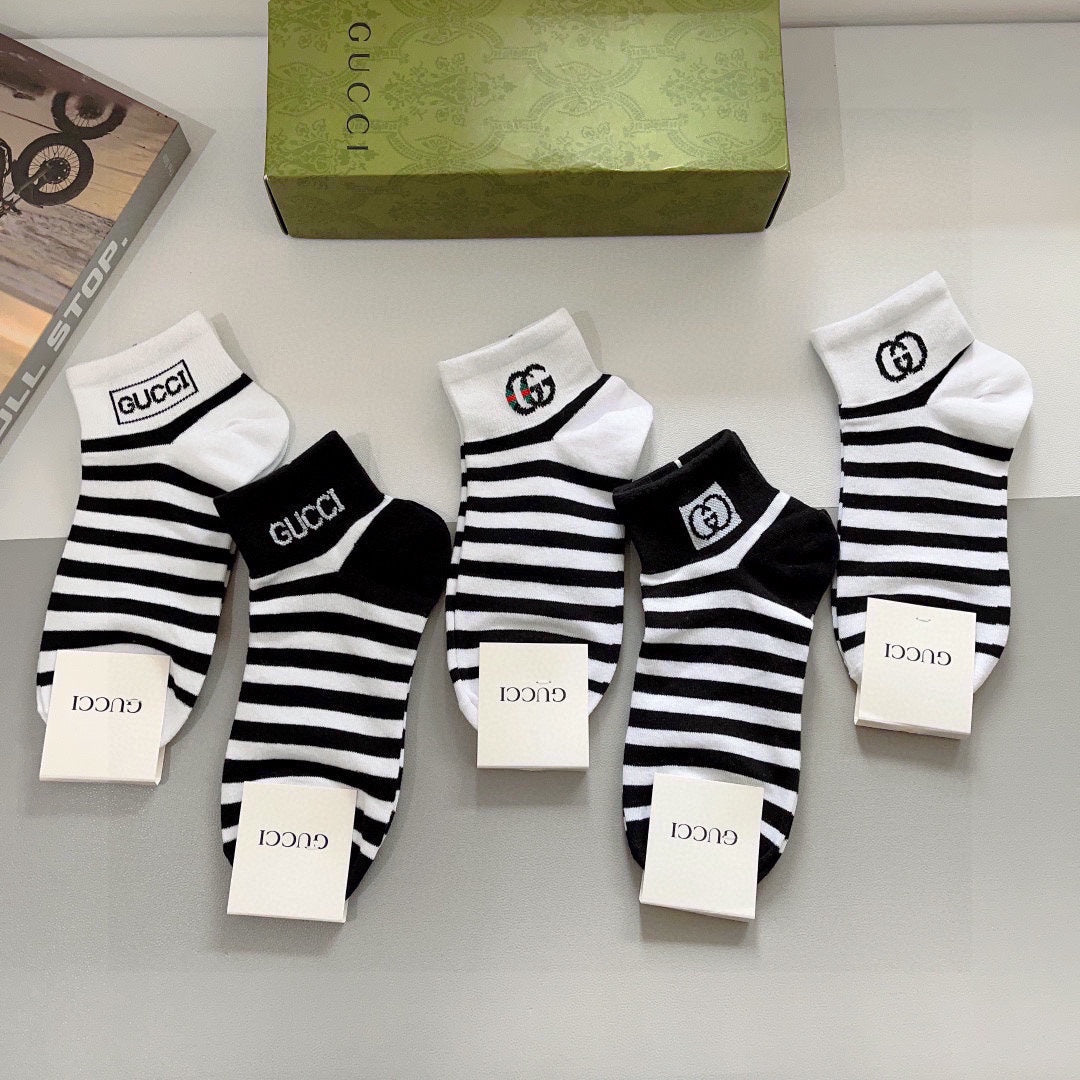 GUCCI LOW-CUT SOCKS 427624 (1 BOX)
