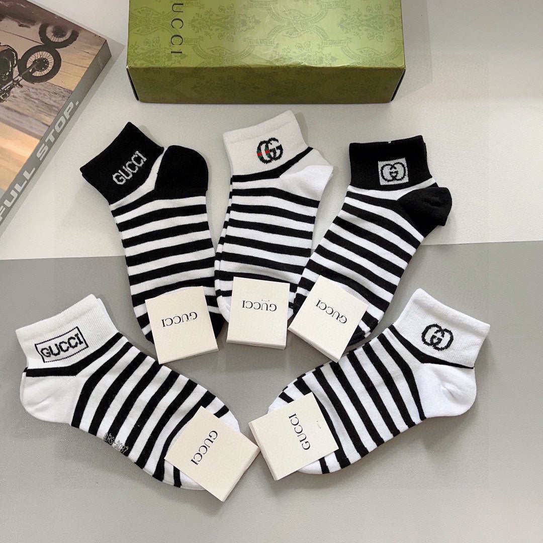 GUCCI LOW-CUT SOCKS 427624 (1 BOX)
